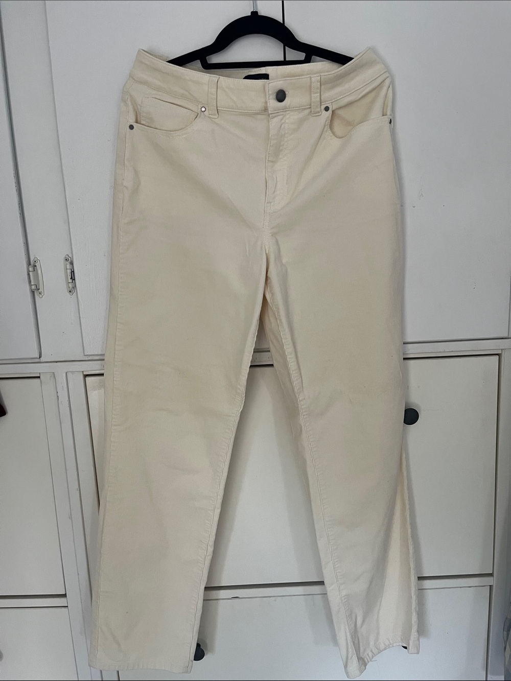Talbots Cream Ivory Corduroy sz 8 (#1)